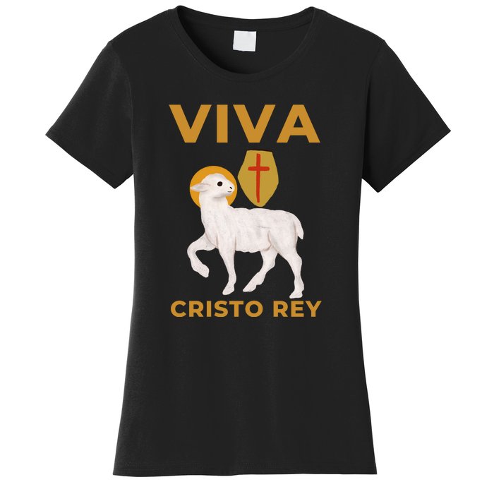 Viva Cristo Rey Roman Catholic Gift Women's T-Shirt