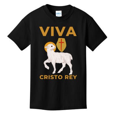 Viva Cristo Rey Roman Catholic Gift Kids T-Shirt