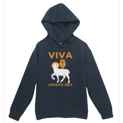 Viva Cristo Rey Roman Catholic Gift Urban Pullover Hoodie