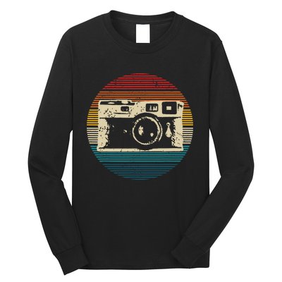 Vintage Camera Retro Photography Photographer Gift Long Sleeve Shirt