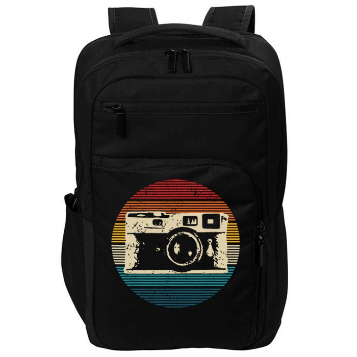 Vintage Camera Retro Photography Photographer Gift Impact Tech Backpack