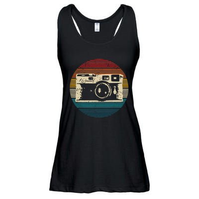 Vintage Camera Retro Photography Photographer Gift Ladies Essential Flowy Tank