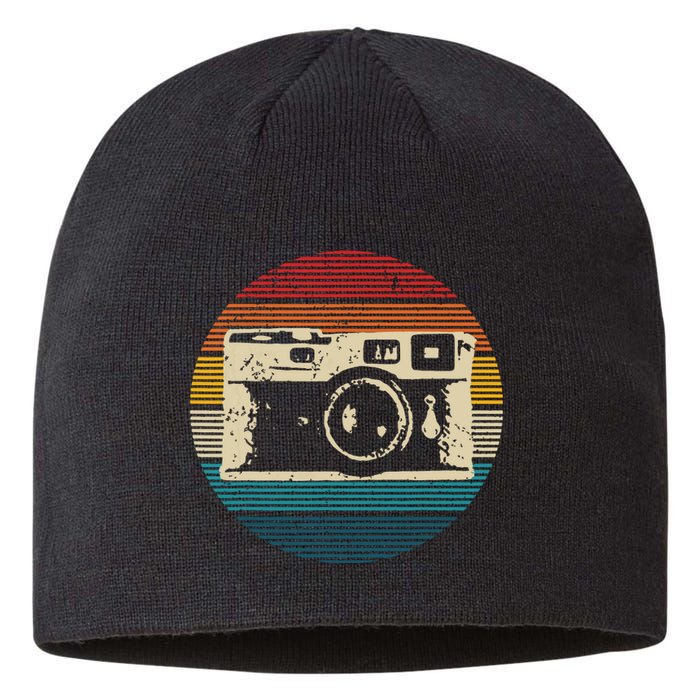 Vintage Camera Retro Photography Photographer Gift Sustainable Beanie