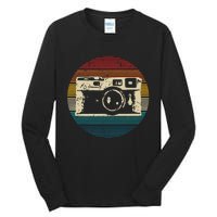 Vintage Camera Retro Photography Photographer Gift Tall Long Sleeve T-Shirt