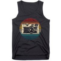 Vintage Camera Retro Photography Photographer Gift Tank Top