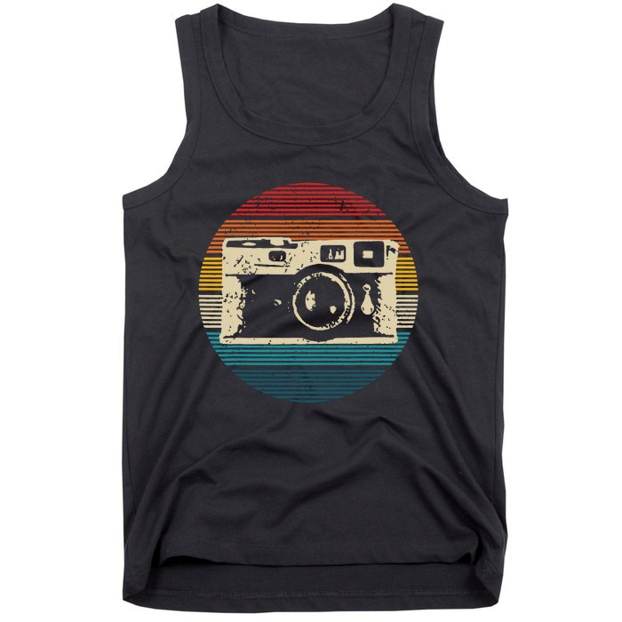 Vintage Camera Retro Photography Photographer Gift Tank Top