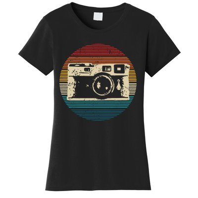 Vintage Camera Retro Photography Photographer Gift Women's T-Shirt