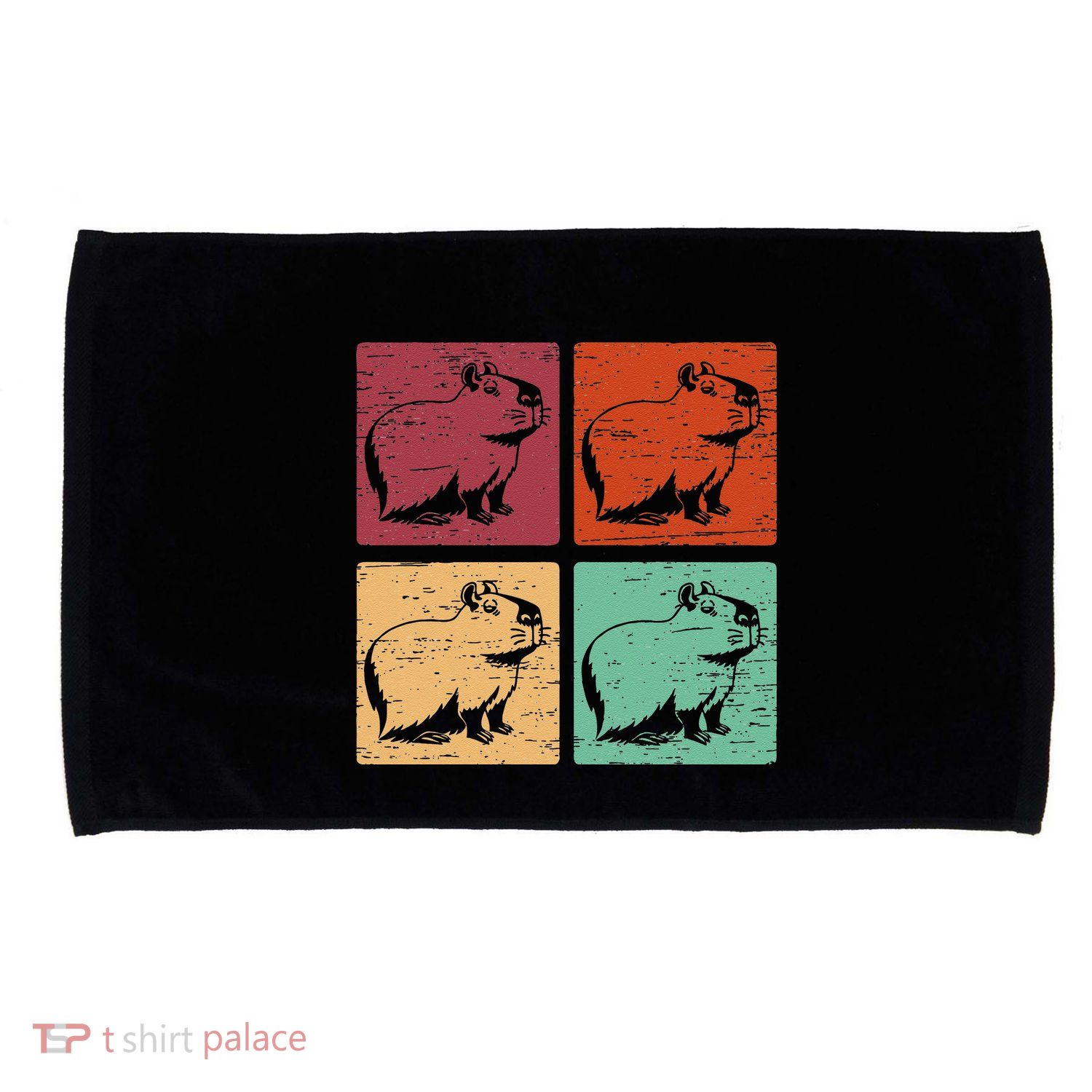Vintage Capybara Rodent Animals Capybaras Microfiber Hand Towel