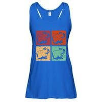 Vintage Capybara Rodent Animals Capybaras Ladies Essential Flowy Tank