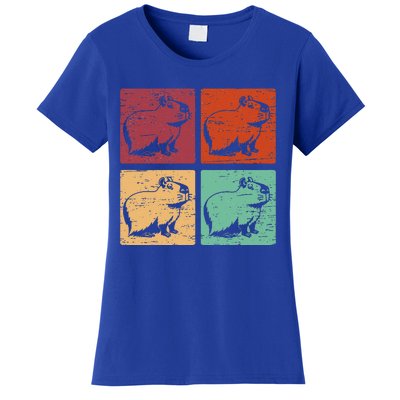 Vintage Capybara Rodent Animals Capybaras Women's T-Shirt