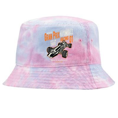 Vintage Car Racing Cute Gift Gran Prix 60s Auto Lovers Gift Meaningful Gift Tie-Dyed Bucket Hat