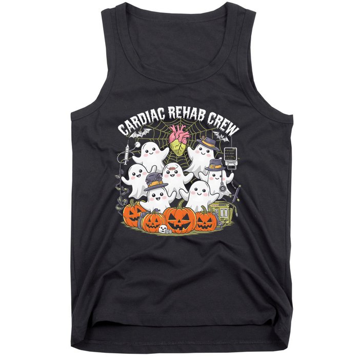 Vintage Cardiac Rehab Crew Rehab Nurse Spooky Halloween Tank Top