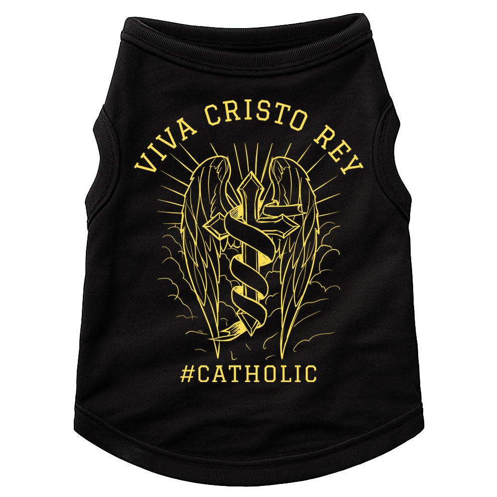 Viva Cristo Rey Roman Catholic Gift Doggie Tank