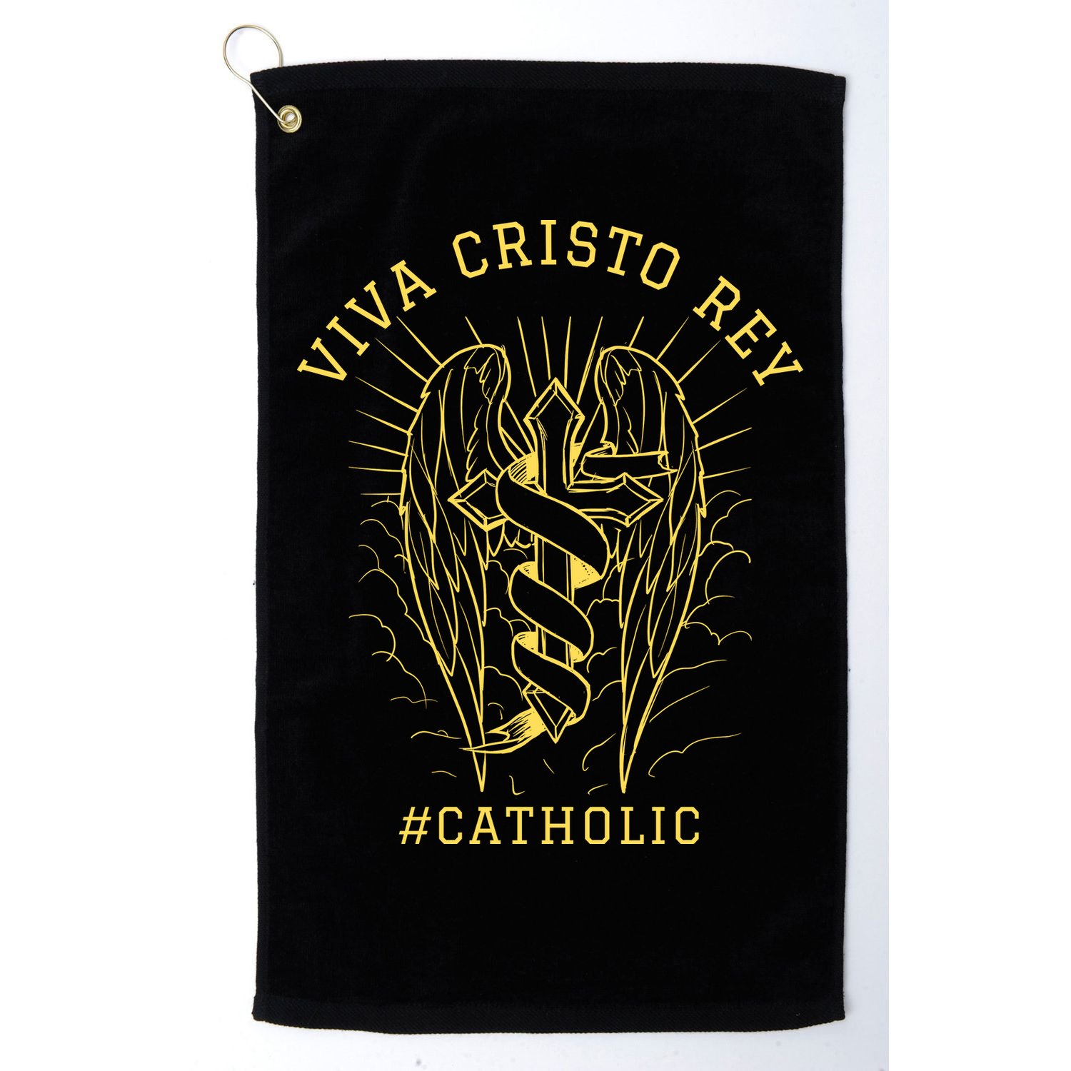 Viva Cristo Rey Roman Catholic Gift Golf Towel