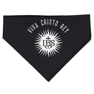 Viva Cristo Rey Roman Catholic Cristeros USA-Made Doggie Bandana