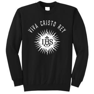 Viva Cristo Rey Roman Catholic Cristeros Sweatshirt