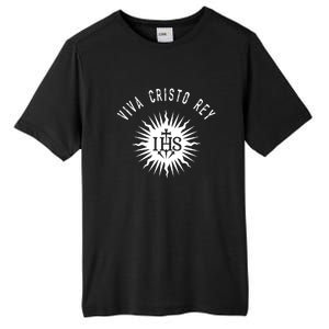 Viva Cristo Rey Catholic Cristeros Gift Tall Fusion ChromaSoft Performance T-Shirt