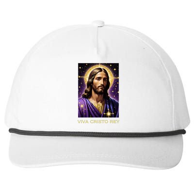 Viva Cristo Rey Catholic Jesus Christ The King Snapback Five-Panel Rope Hat