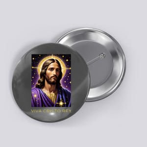 Viva Cristo Rey Catholic Jesus Christ The King Button