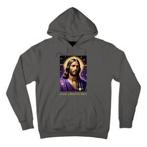 Viva Cristo Rey Catholic Jesus Christ The King Tall Hoodie