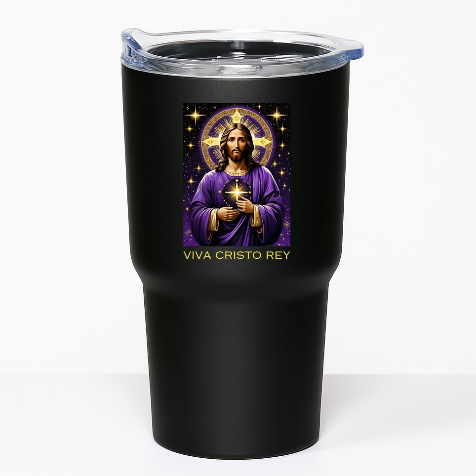 Viva Cristo Rey Catholic Jesus Christ The King Tumbler