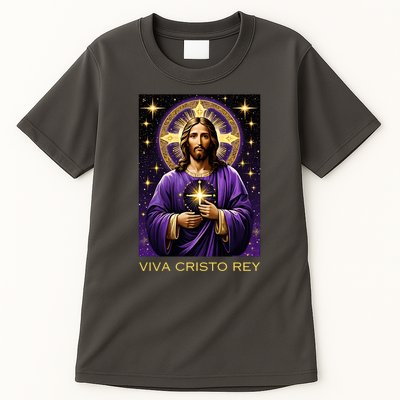 Viva Cristo Rey Catholic Jesus Christ The King Tall T-Shirt