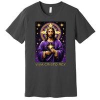 Viva Cristo Rey Catholic Jesus Christ The King Premium T-Shirt