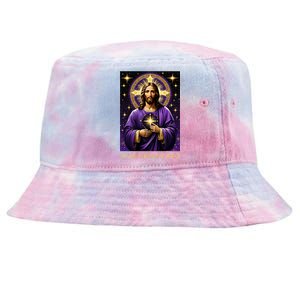 Viva Cristo Rey Catholic Jesus Christ The King Tie-Dyed Bucket Hat