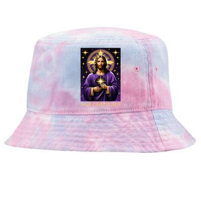 Viva Cristo Rey Catholic Jesus Christ The King Tie-Dyed Bucket Hat