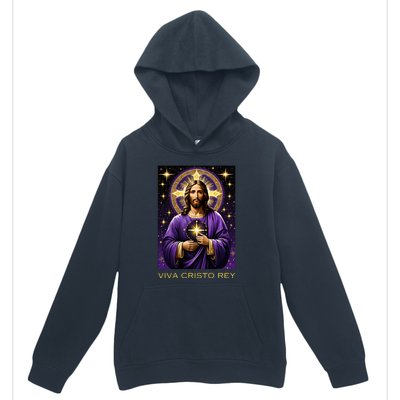 Viva Cristo Rey Catholic Jesus Christ The King Urban Pullover Hoodie