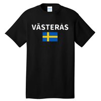 VäSteråS City Sweden Swedish Flag Tall T-Shirt