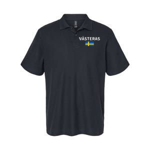 VäSteråS City Sweden Swedish Flag Softstyle Adult Sport Polo