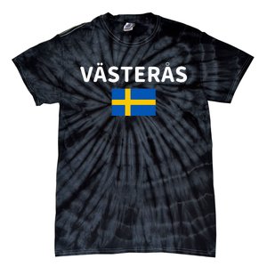 VäSteråS City Sweden Swedish Flag Tie-Dye T-Shirt