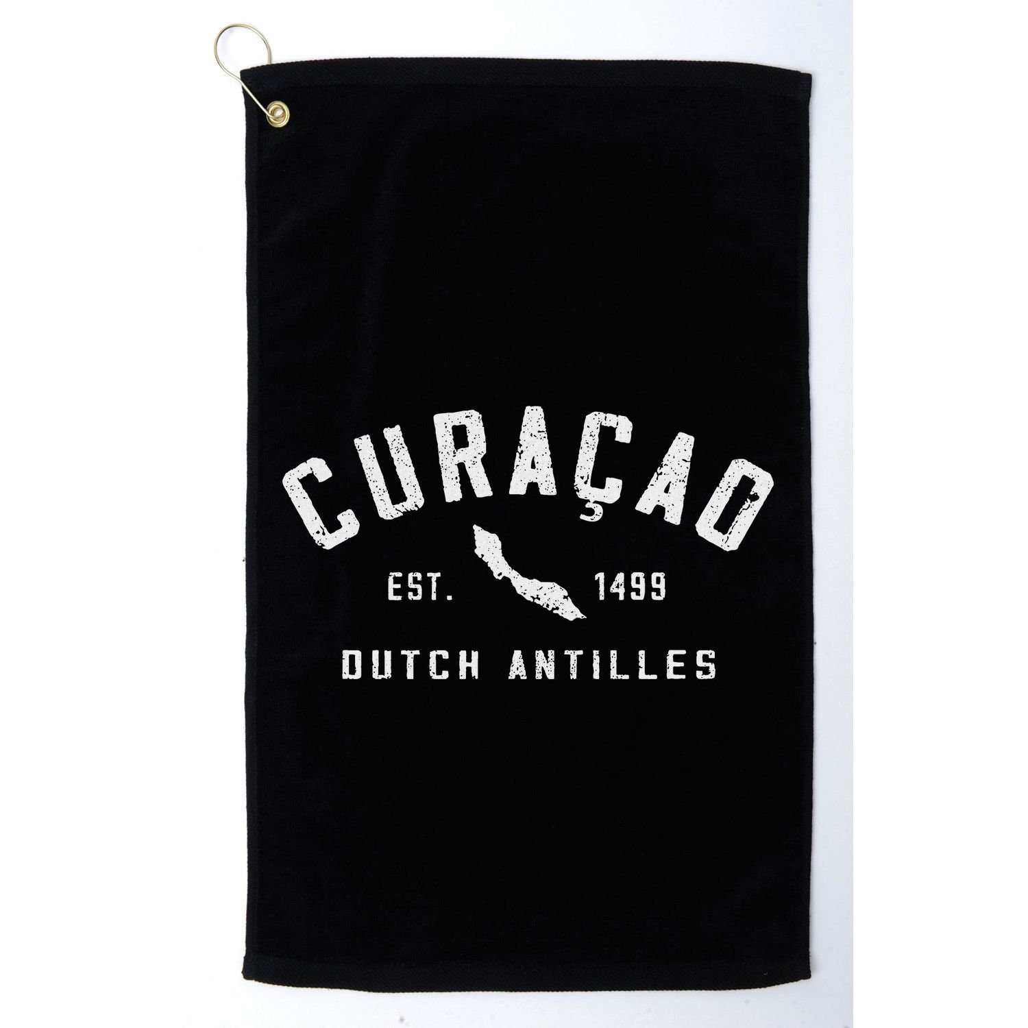 Vintage Curacao Souvenir Cruise Vacation Golf Towel