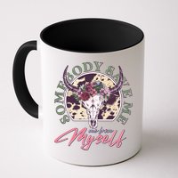 Vintage Cow Skull Somebody Save Me Me From Myself Mug