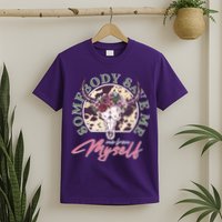 Vintage Cow Skull Somebody Save Me Me From Myself T-Shirt