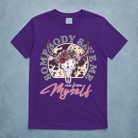 Vintage Cow Skull Somebody Save Me Me From Myself T-Shirt