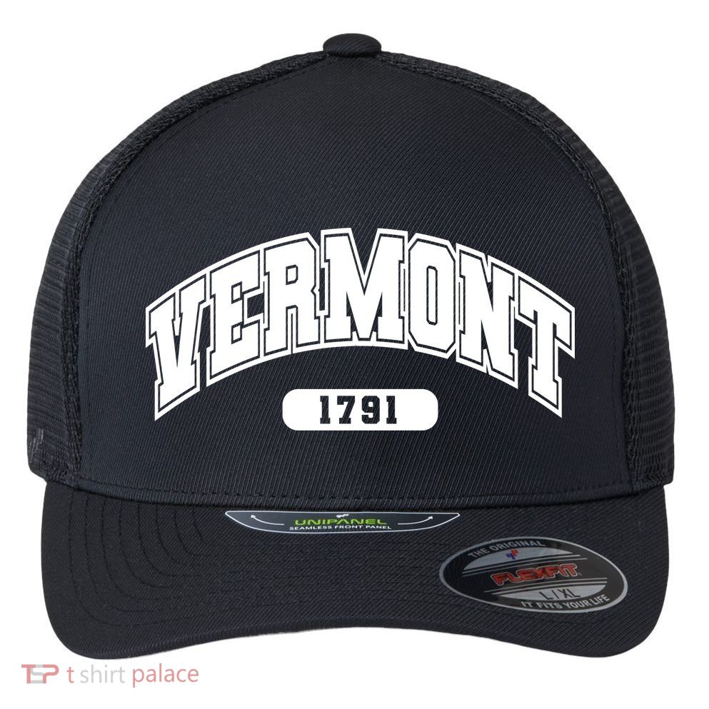 Vermont Collegiate Style 1791 Flexfit Unipanel Trucker Cap