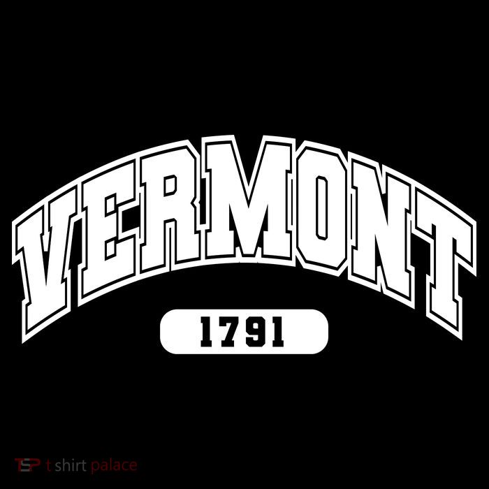 Vermont Collegiate Style 1791 Poster