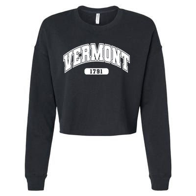Vermont Collegiate Style 1791 Cropped Pullover Crew