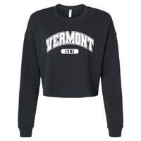 Vermont Collegiate Style 1791 Cropped Pullover Crew