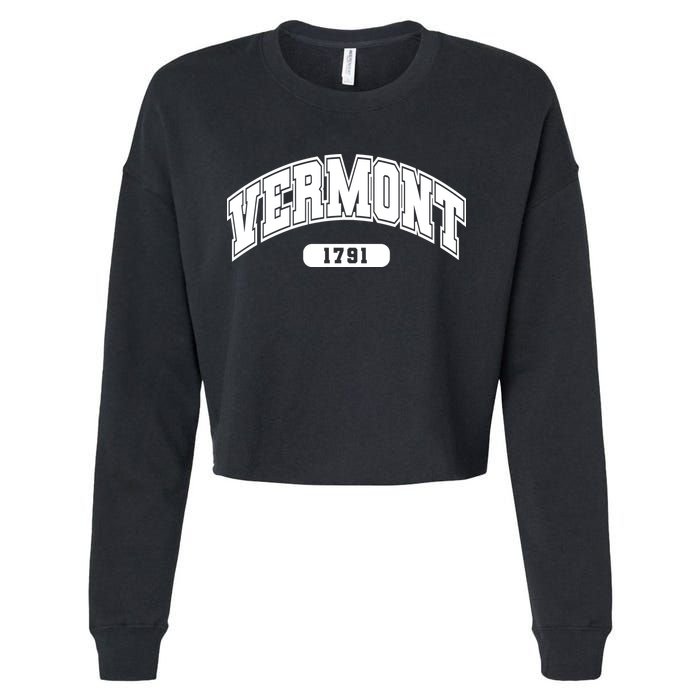 Vermont Collegiate Style 1791 Cropped Pullover Crew