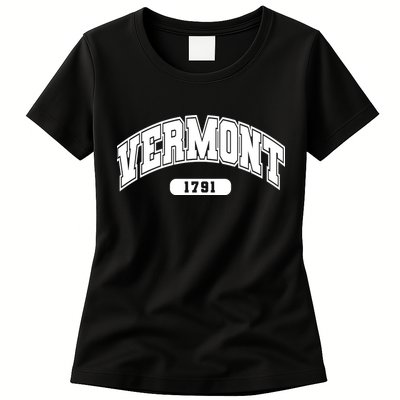Vermont Collegiate Style 1791 Womens T-Shirt