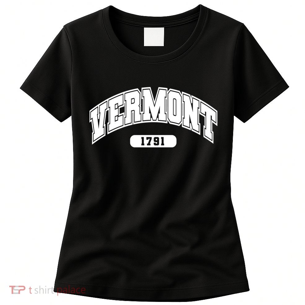 Vermont Collegiate Style 1791 Womens T-Shirt