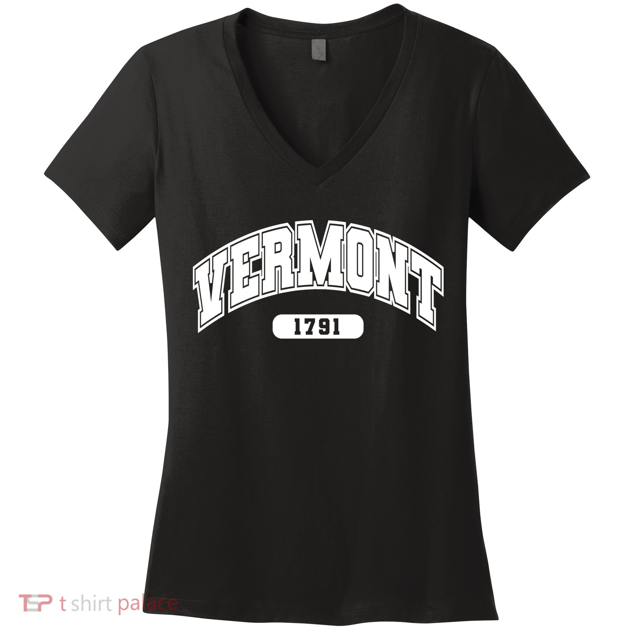 Vermont Collegiate Style 1791 Women's V-Neck T-Shirt