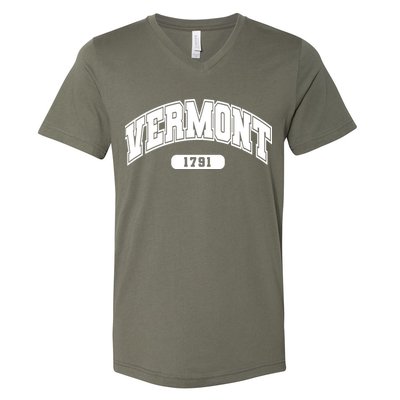 Vermont Collegiate Style 1791 V-Neck T-Shirt