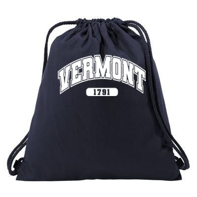 Vermont Collegiate Style 1791 Drawstring Bag