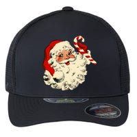 Vintage Christmas Santa Claus Face Funny Old Fashioned Xmas Flexfit Unipanel Trucker Cap