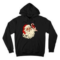 Vintage Christmas Santa Claus Face Funny Old Fashioned Xmas Tall Hoodie