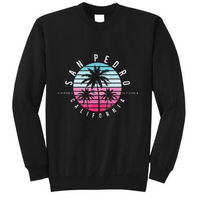 Vintage California San Pedro Ca Beach Gps Coordinate Sweatshirt